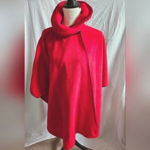 Shanna Red Cowl Neck Women's Wrap Size OSFM